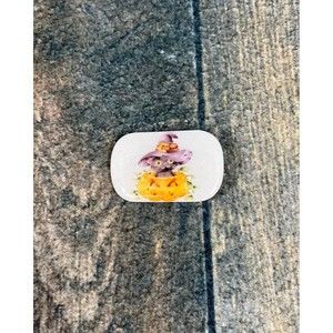 Beau Charming Handmade Girls Black Cat & Pumpkin Hair Clip!